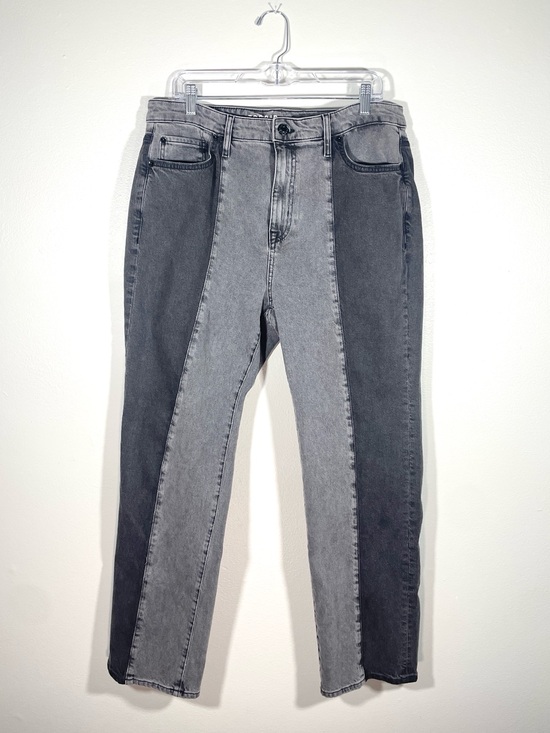 torrid Denim - Torrid High-Rise Straight Colorblock Jeans NWT Black & Gray Two-Tone Denim